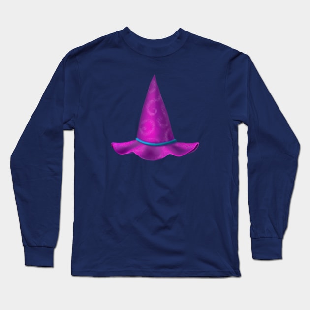 Witch Hat - Magenta Long Sleeve T-Shirt by Star Sandwich